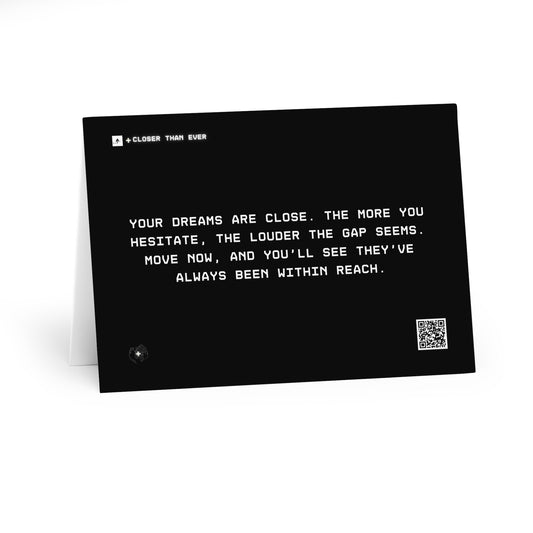 "CLOSER THAN EVER" Motivational Card Pack (5 Pack)