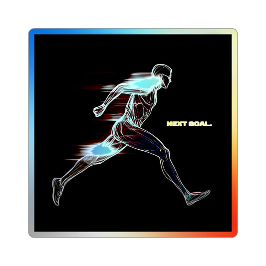 "Next Goal." Holographic Sticker