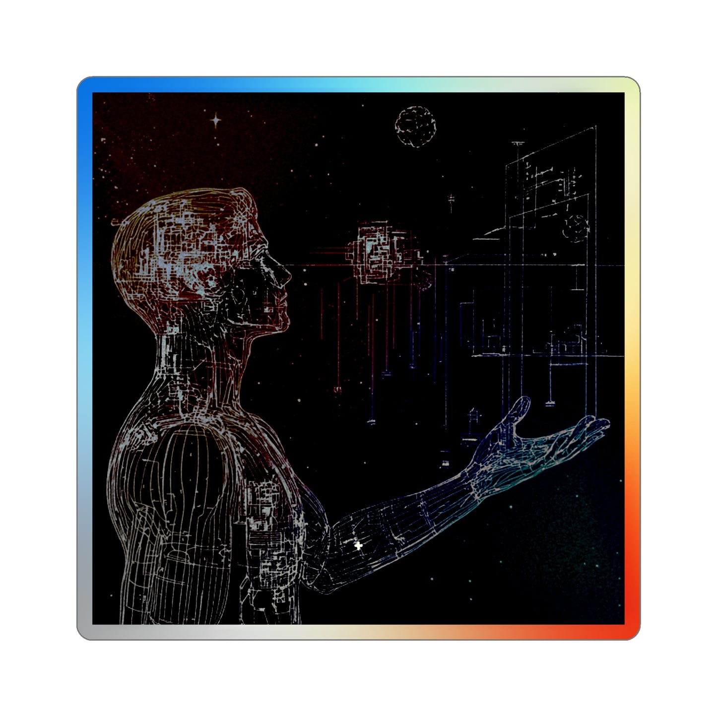 "SYSTEMS ON GO" Holographic Sticker